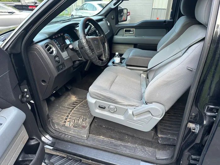 F-150 interior before detailing
