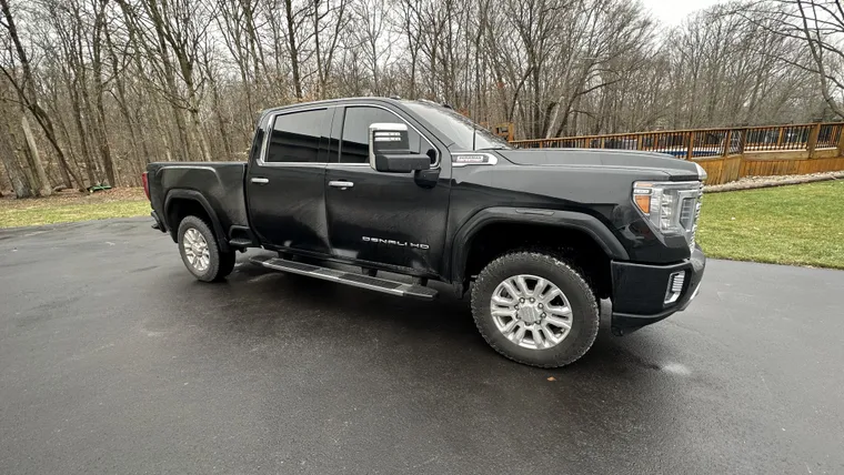 Black GMC Sierra Denali HD washed and detailed in Mooresville, Indiana